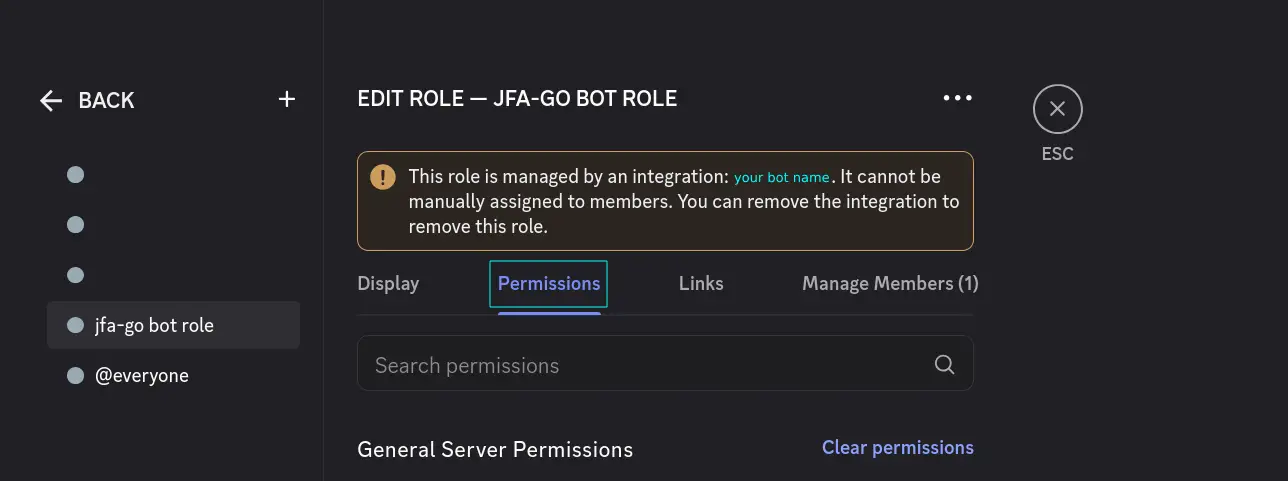 bot perms tab